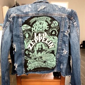Distressed LZ Denim Jacket